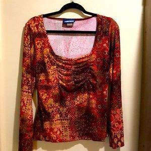 Forenza super cute front rouched top